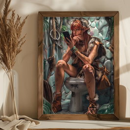 Wallity AI168 Pintura Decorativa Multicolor en MDF con Marco